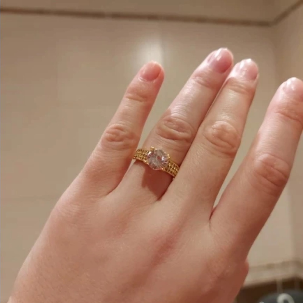 NEW 18K gold solitaire wedding engagement ring - Picture 4 of 4